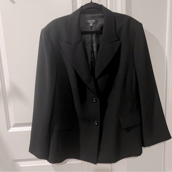 KASPER Black Blazer and Skirt Set PLUS SIZE 24 - Picture 2 of 7